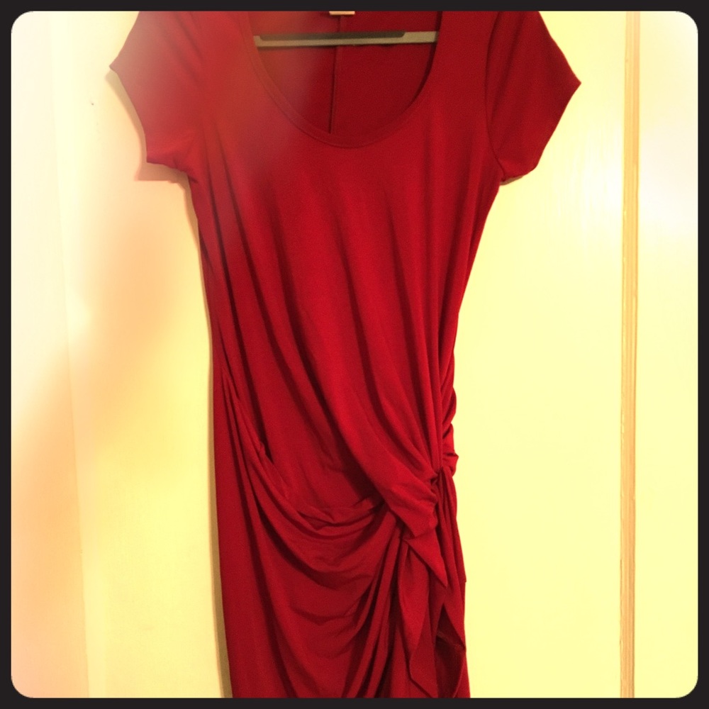 Red cocktail dress